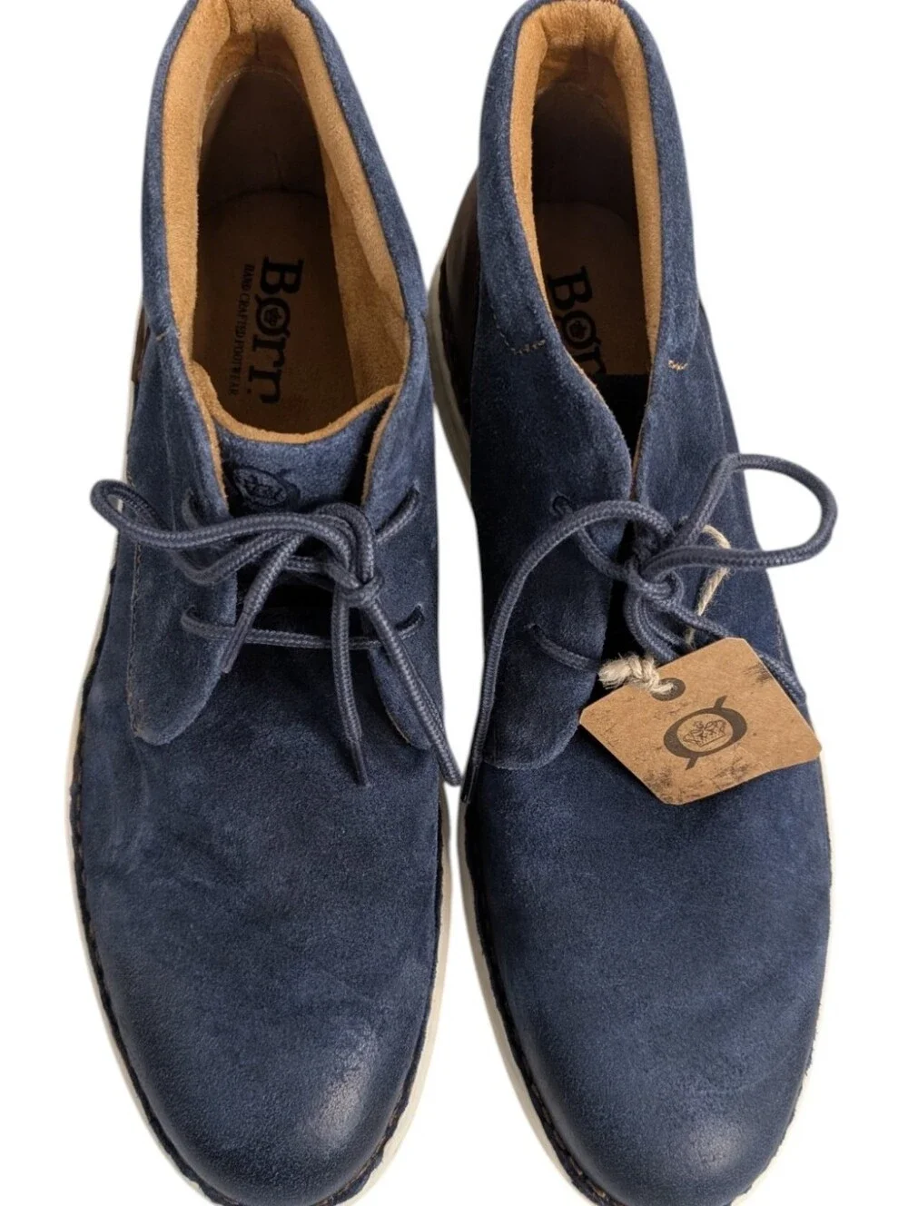 NEW....Born Men's Theo Navy Chukka Boots ...Size 11.5